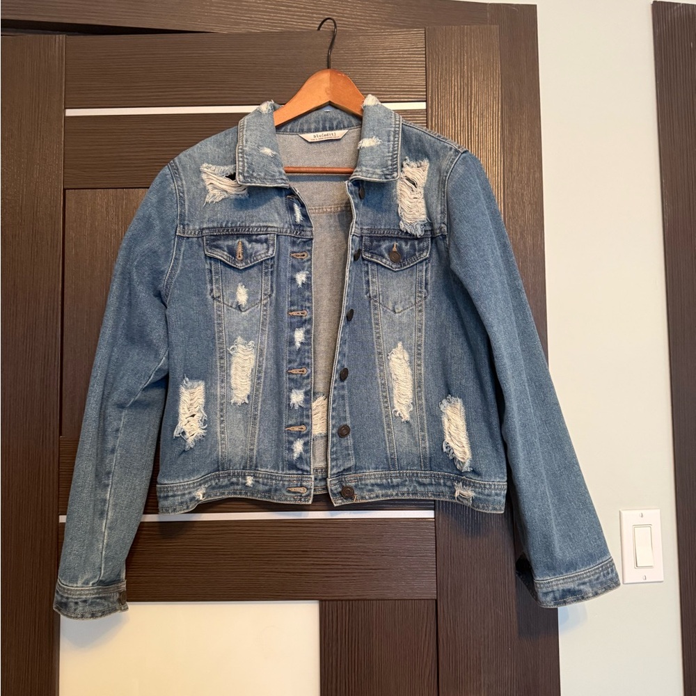 Distressed Blue Denim Jacket